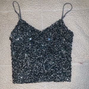 Express rhinestone tank top
